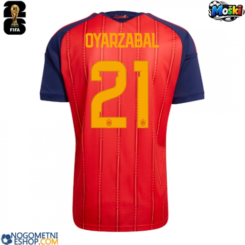 Moški Nogometni dresi Španija Mikel Oyarzabal #21 Domači SP 2026 Kratek Rokav